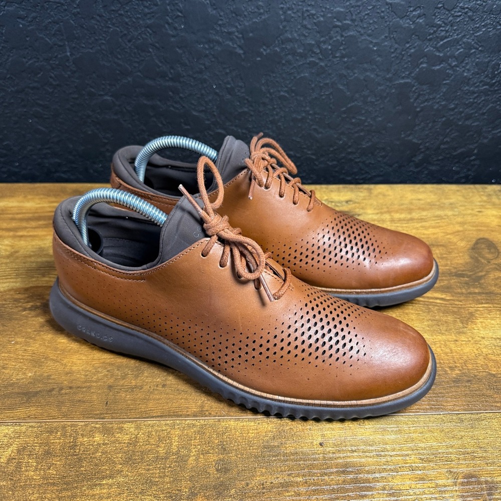 Cole Haan 2.Zerogrand Laser Wing C25351 British Tan Leather Oxford Mens Size 8M